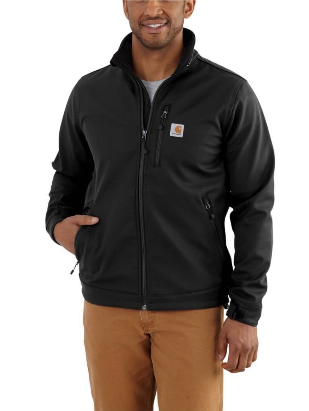 Carhartt Men's Rain Defender Relaxed Fit Heavyweight Softshell Jacket Large TALL